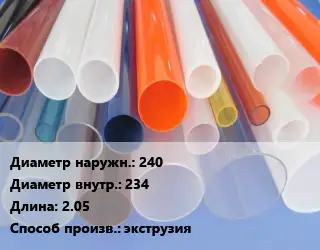 Труба из оргстекла 240х234 L=2.05 экструзия